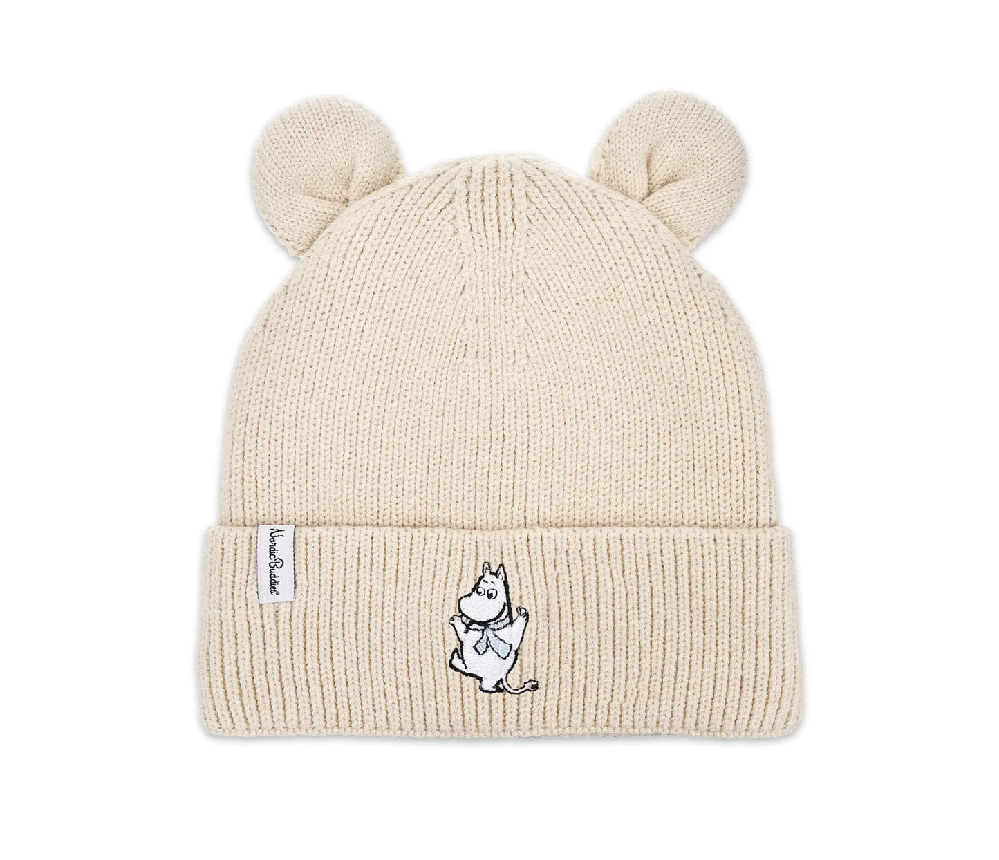 Bonnet avec oreilles pour enfant Moomin - Beige - Caféineuse