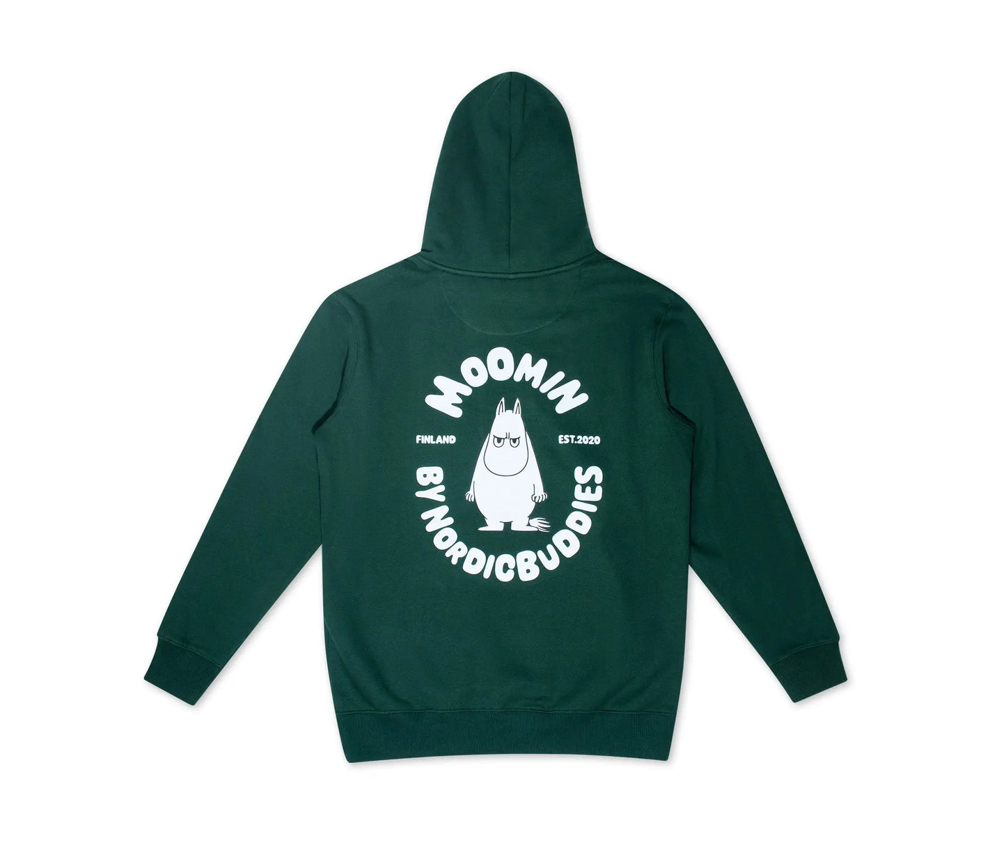 Sweat à capuche Mixte Premium Moomin - Vert - Caféineuse