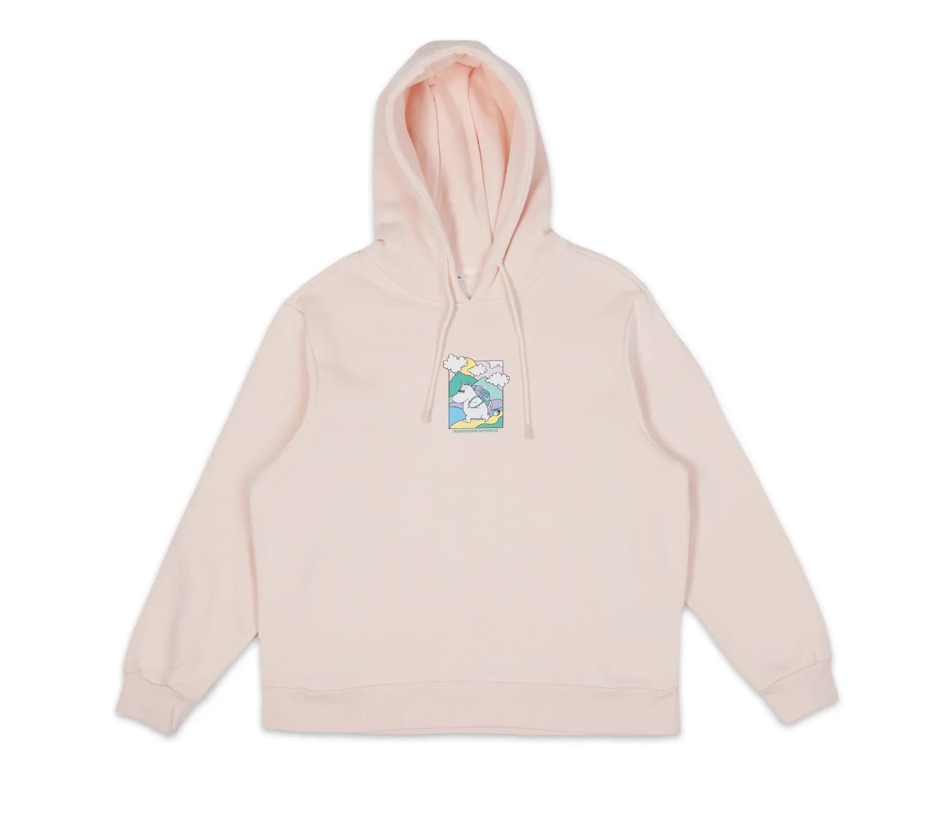 Sweat à capuche Femme Moomins - Rose Claire - Caféineuse