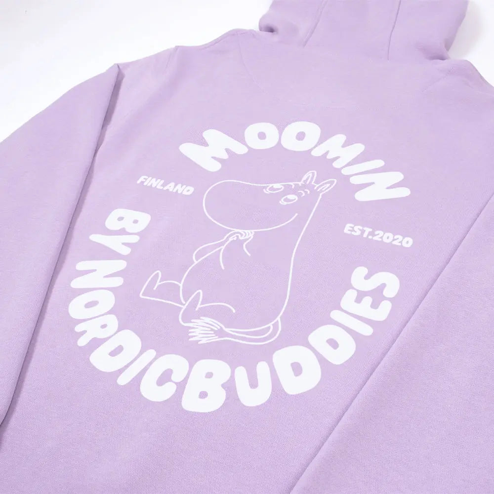 Sweat à capuche Premium Moomin - Lilas - Caféineuse